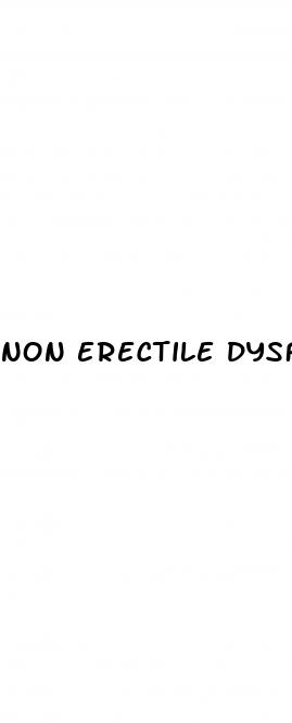 non erectile dysfunction