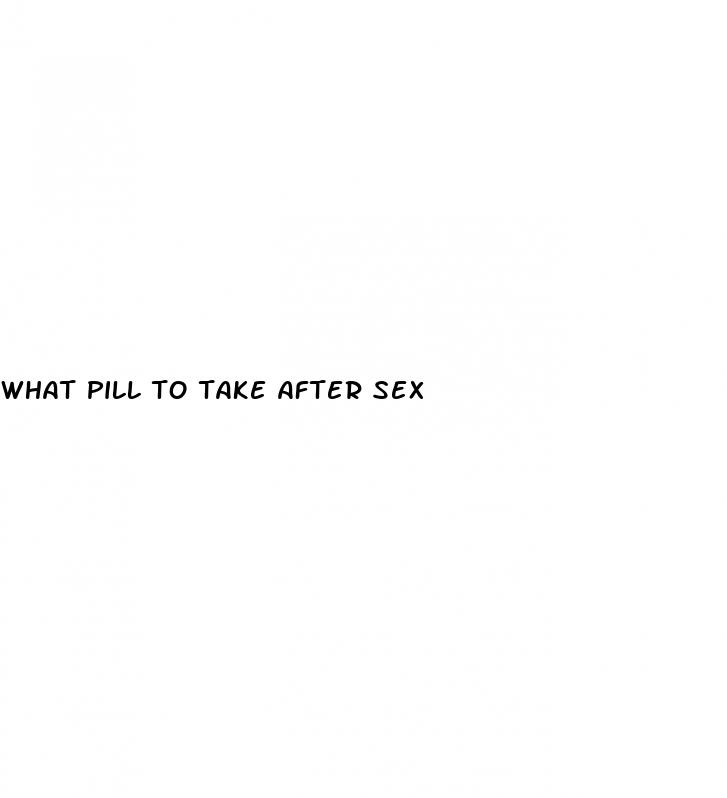 what pill to take after sex