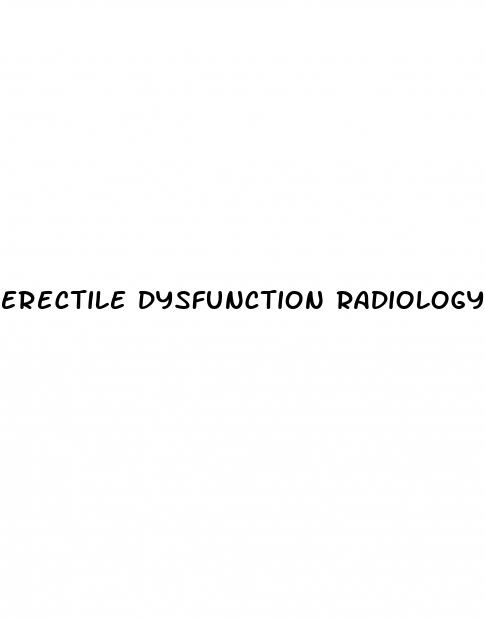 erectile dysfunction radiology