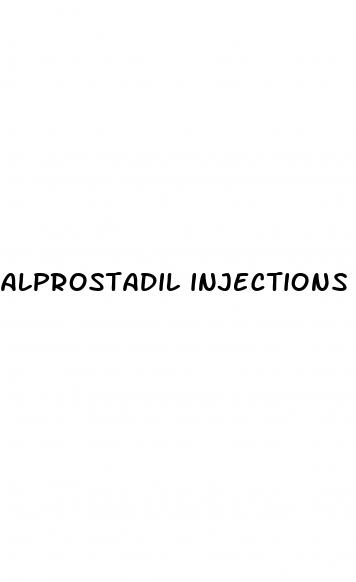 alprostadil injections erectile dysfunction