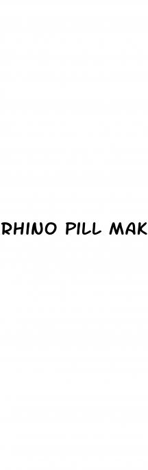 rhino pill make u last longer