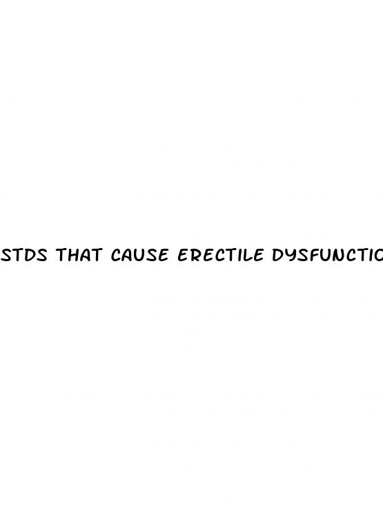 stds that cause erectile dysfunction