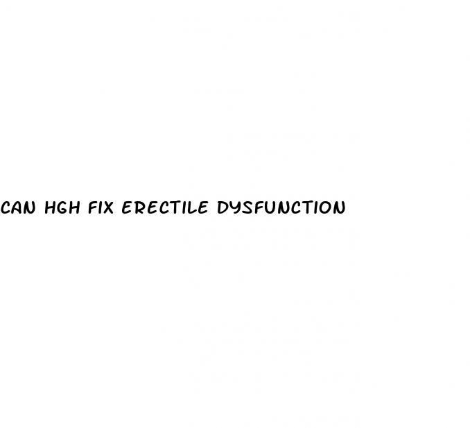 can hgh fix erectile dysfunction