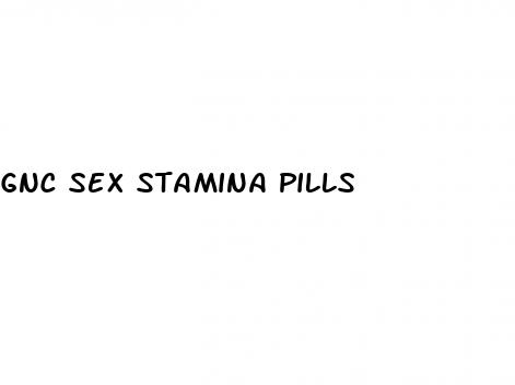 gnc sex stamina pills