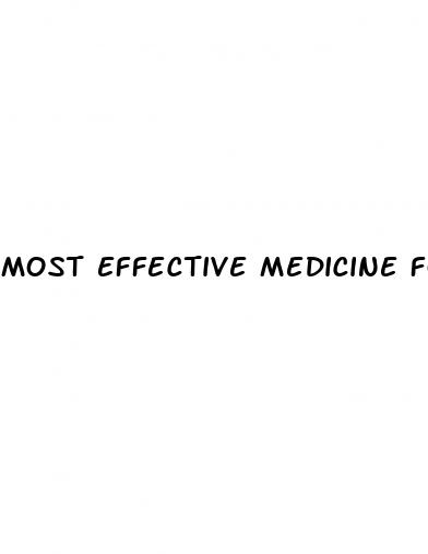 most effective medicine for erectile dysfunction