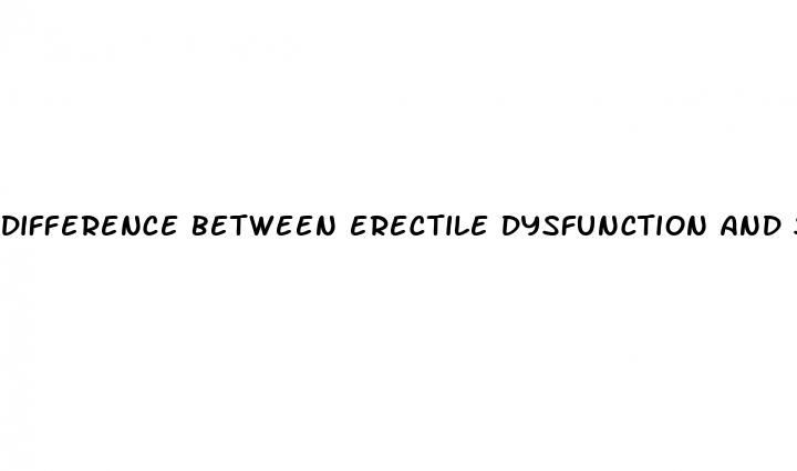 difference between erectile dysfunction and sexual dysfunction