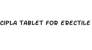 cipla tablet for erectile dysfunction