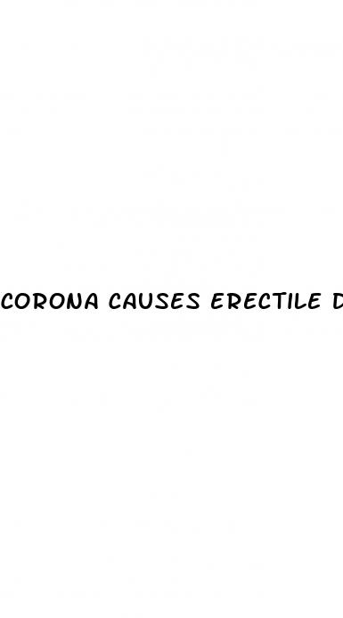 corona causes erectile dysfunction