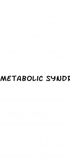 metabolic syndrome erectile dysfunction