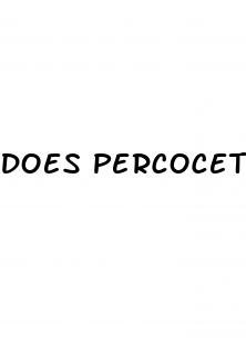 does percocet cause erectile dysfunction