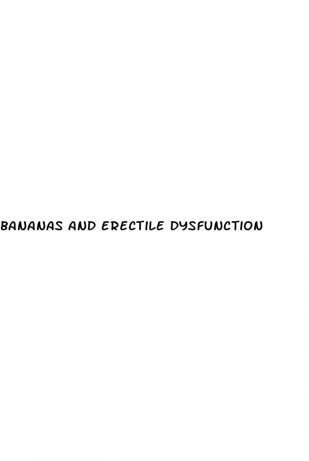 bananas and erectile dysfunction