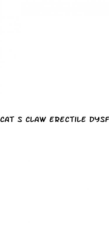 cat s claw erectile dysfunction