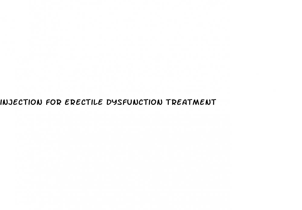 injection for erectile dysfunction treatment