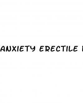 anxiety erectile dysfunction treatment