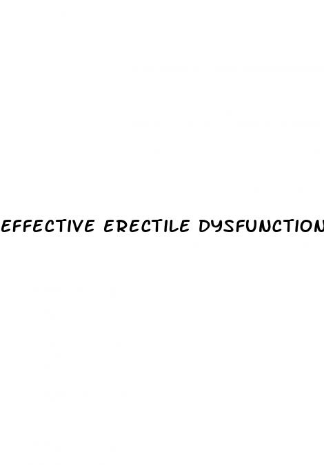 effective erectile dysfunction drugs