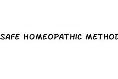 safe homeopathic method of enhancing male erections