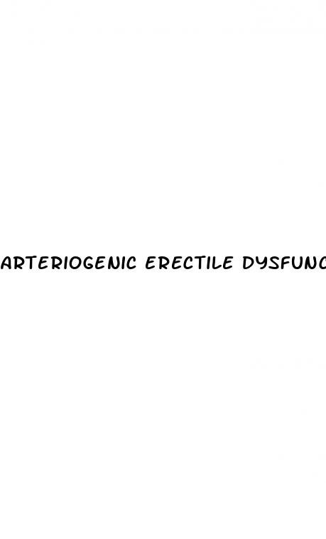 arteriogenic erectile dysfunction