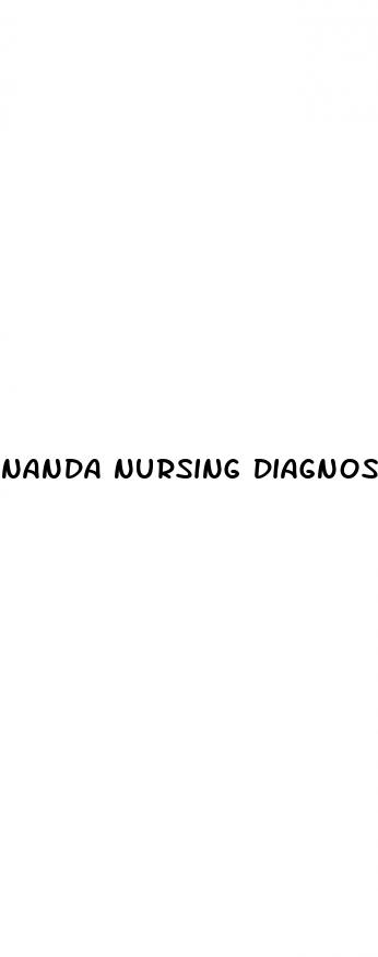 nanda nursing diagnosis for erectile dysfunction