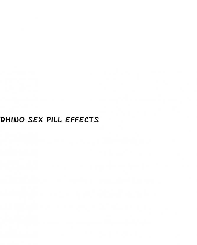 rhino sex pill effects