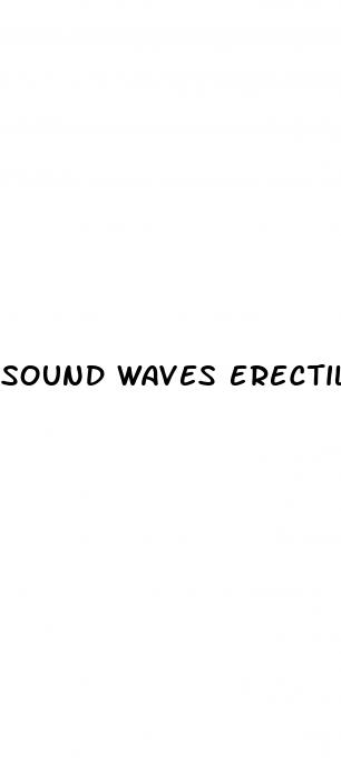 sound waves erectile dysfunction