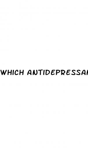 which antidepressant doesn t cause erectile dysfunction