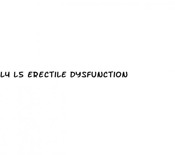 l4 l5 erectile dysfunction