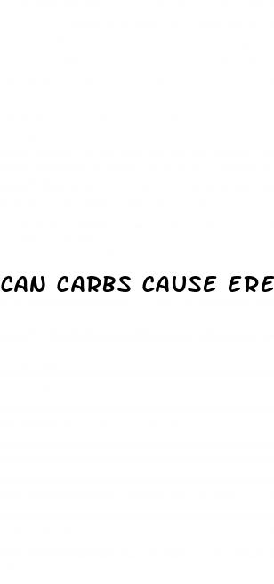 can carbs cause erectile dysfunction