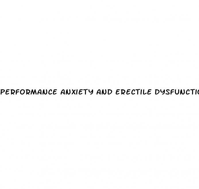 performance anxiety and erectile dysfunction stiudy