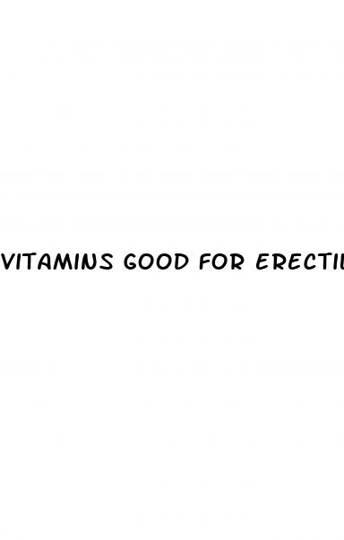 vitamins good for erectile dysfunction