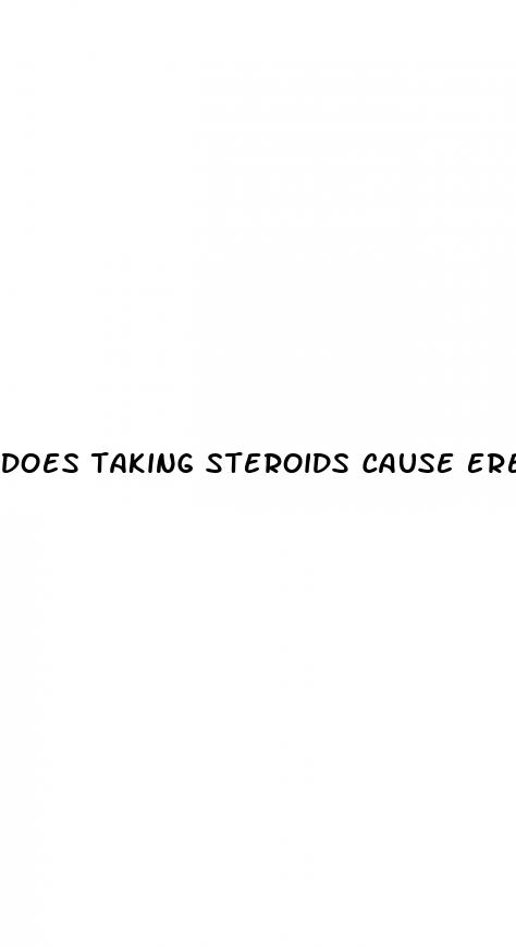 does taking steroids cause erectile dysfunction