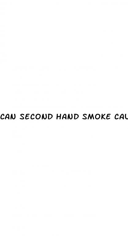 can second hand smoke cause erectile dysfunction