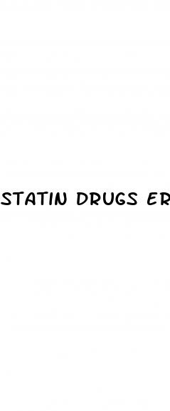 statin drugs erectile dysfunction