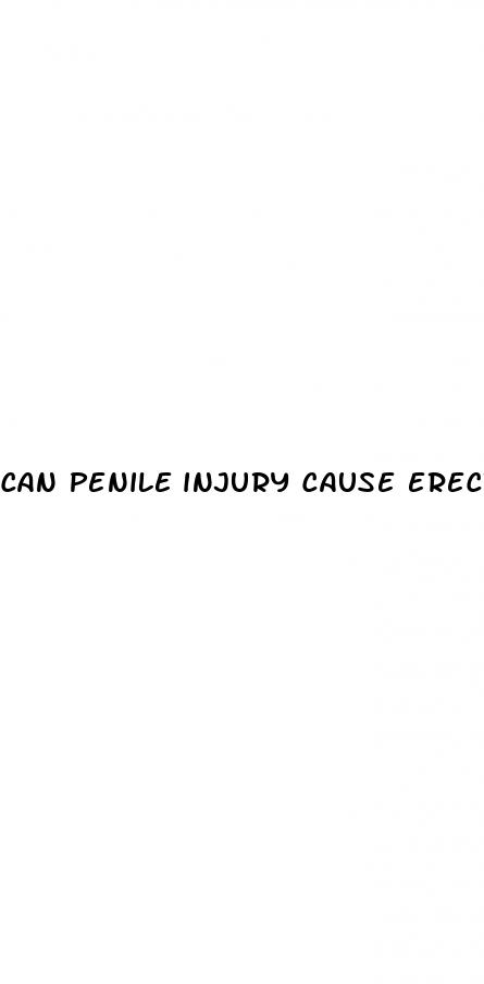 can penile injury cause erectile dysfunction