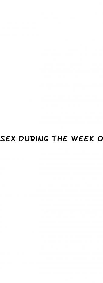 sex during the week of placebo pills