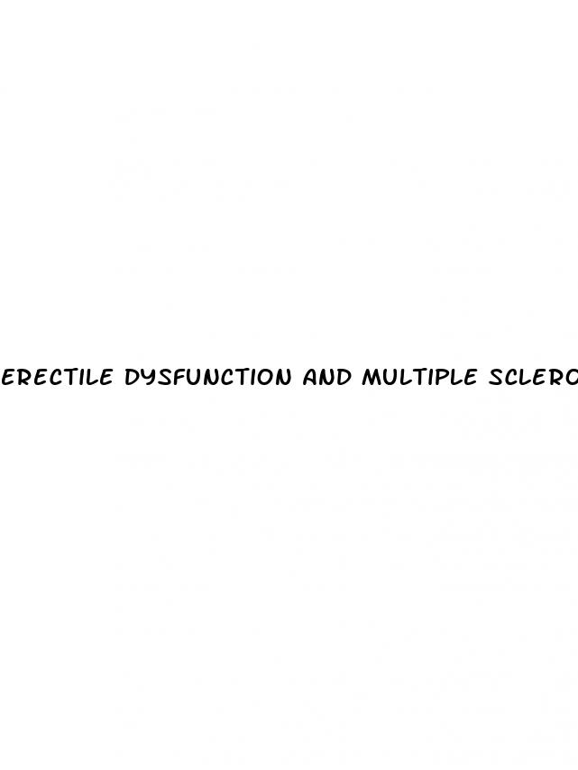 erectile dysfunction and multiple sclerosis