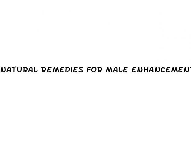 natural remedies for male enhancement