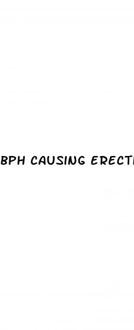 bph causing erectile dysfunction