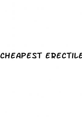 cheapest erectile dysfunction drug