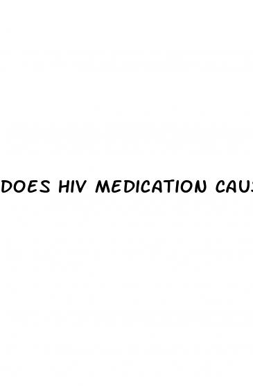 does hiv medication cause erectile dysfunction