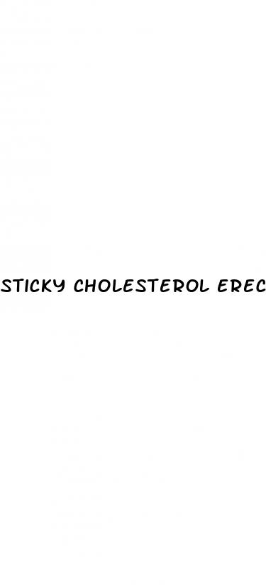 sticky cholesterol erectile dysfunction