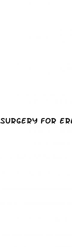 surgery for erectile dysfunction treatment