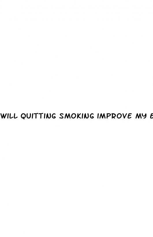 will quitting smoking improve my erectile dysfunction