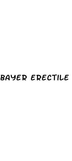 bayer erectile dysfunction pill