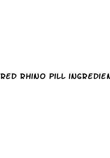 red rhino pill ingredients