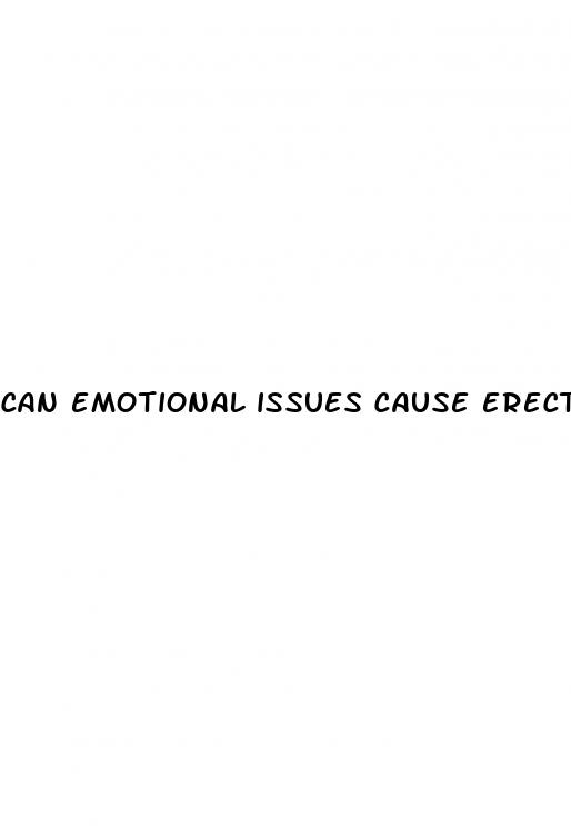 can emotional issues cause erectile dysfunction