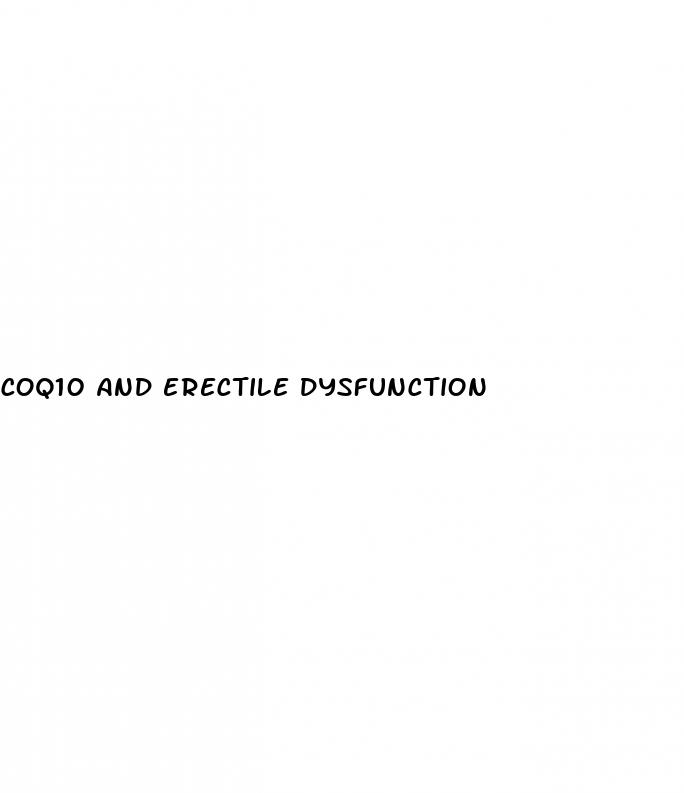 coq10 and erectile dysfunction