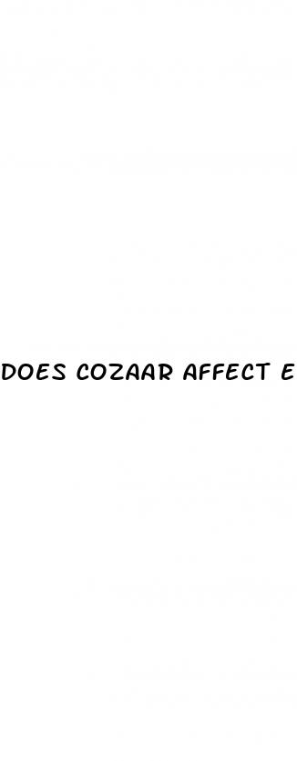 does cozaar affect erectile dysfunction