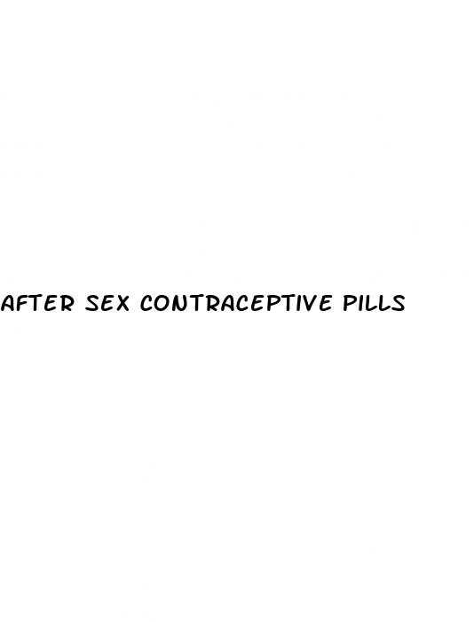 after sex contraceptive pills