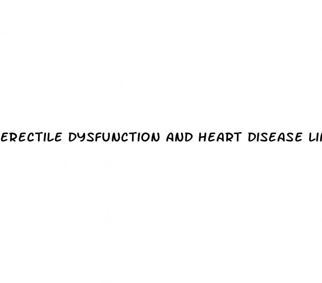 erectile dysfunction and heart disease link