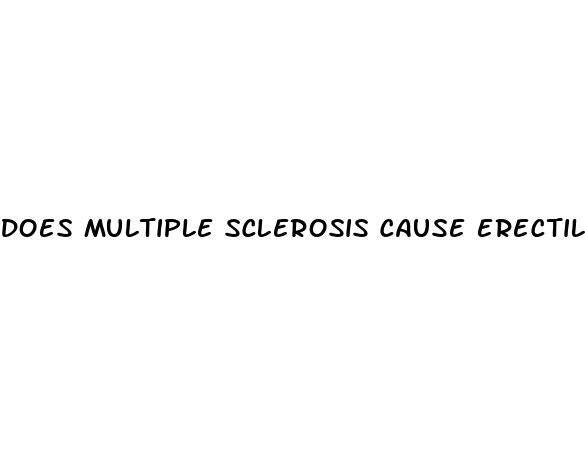 does multiple sclerosis cause erectile dysfunction